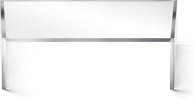 Red Co. Set of 3 Modern Clear Acrylic Desktop Computer Monitor Stands with Adjustable Length & Angle, 14.7” x 9” x 4”