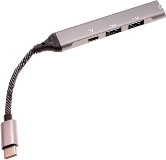 4-in-1 Hub PD USB C Adapter Compatible with Samsung Galaxy Tab A7/Lite/A8/A9/A9 Plus, Tab S7/S8/S9/10/Ultra/Plus/FE - Type-C Charger Port USB Splitter