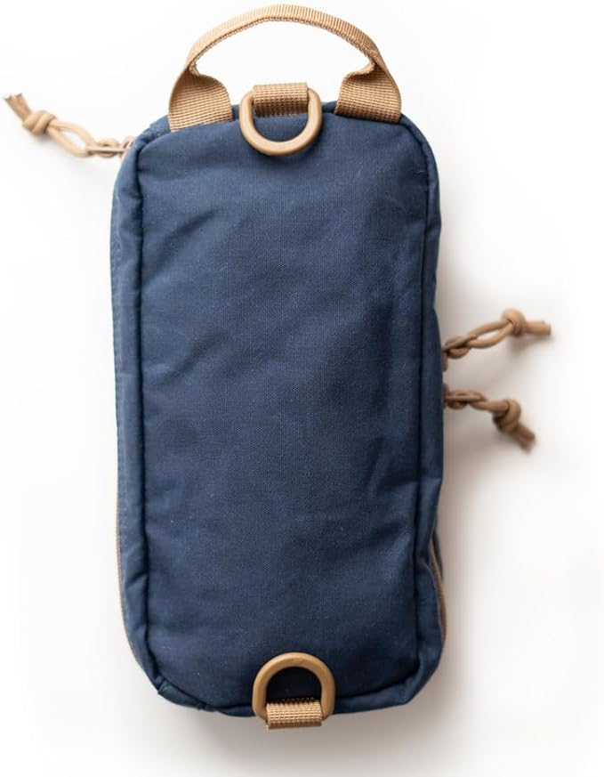 LOCHBY® Venture Pouch | Multipurpose Tactical Tool Bag | Water Resistant Waxed Canvas | Dual-Sided Zipper Pouch | for Motorcycle, Bike, EDC, Pen, Pencil, Art, Tech & Travel