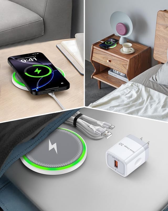 Pixel 10a 10 Pro XL Wireless Charger Android Fast Charging For Google Pixel 10 9 Pro Xl 8 8a 7, 15w Wireless Charging Pad with Block Cargador Inalmbrico Para Samsung For Galaxy S25 iPhone 17 16Pro Max