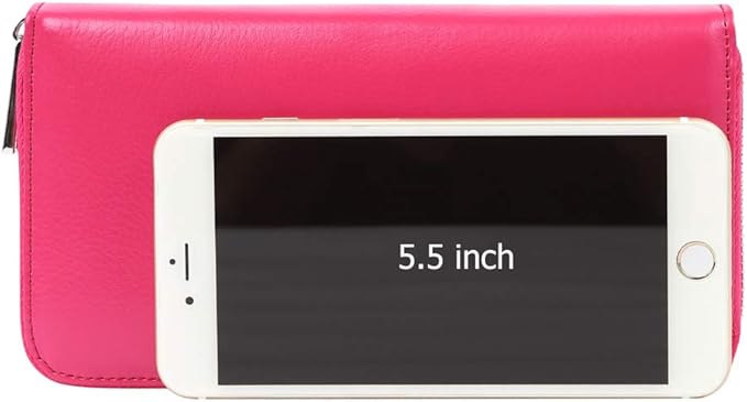 Women 36 Slots RFID Blocking Card Holder Large Long Leather Zipper Organizer Accordion Wallet