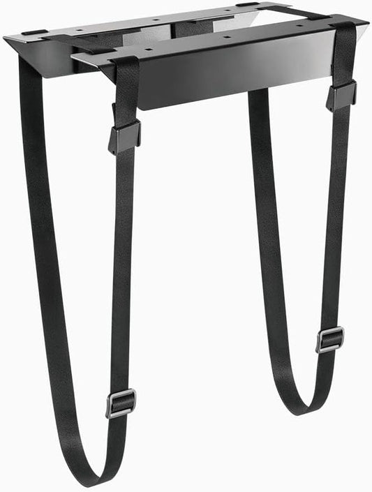 Desky Strap-On CPU Mount ??Under-Desk Adjustable PC Holder with Steel Bracket & Foam Padding ??Supports CPUs up to 22 lbs, Fits Towers up to 15.7" - Black