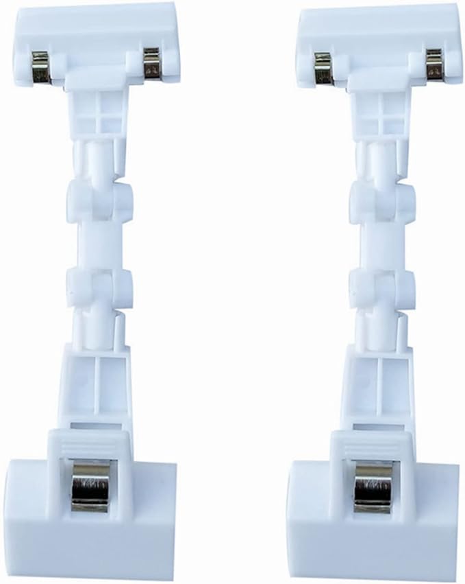 Paper Holder for Typing,Clip Copy Holder for Computer Monitor,Document Desk Clamp, Pack of 2 (White)