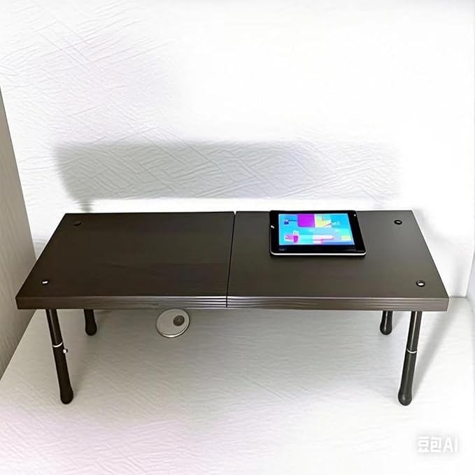 Black desktop monitor stand, comfortable lifting, computer storage, mobile phone, tablet, headphones, gaming, home appliances, office supplies