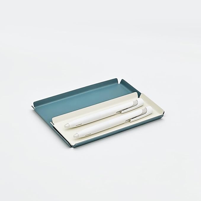Aluminum Organizer Tray for Desk & Entryway - Minimalist Metal Catchall for Keys, Jewelry, Wallet | A6, Azure | by PROGETTO2.70