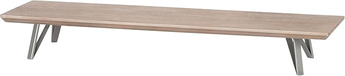 Anji Mountain Monitor Stand - Desktop Organizer & Laptop Riser, Ergonomic Monitor Riser, Space-Saving Monitor Stand for Desk, Durable Construction, Easy Assembly, Ideal for Home & Office,Biscotti