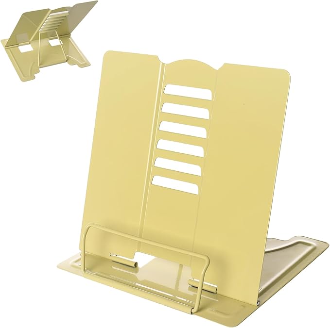 Metal Book Stand Adjustable Book Holder for Reading