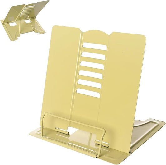 Metal Book Stand Adjustable Book Holder for Reading