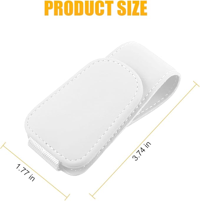 AICEL Sunglasses Holders for Car Sun Visor, Leather Eyeglasses Hanger Mounter, Magnetic Glasses Holder and Ticket Card Clip, Auto Interior Accessories Universal for SUV Pickup Truck
