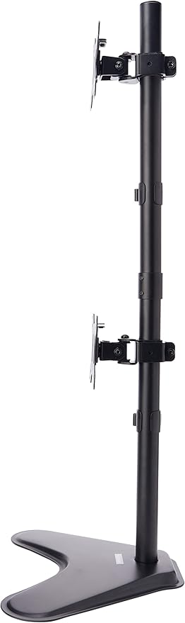 Fellowes 8044001 Professional Series Free-Standing Stacked Monitor Mount, Adjustable Computer Monitor Stand for 2 Monitors with Dual Monitor Arms, 32 Inch Monitor Capacity