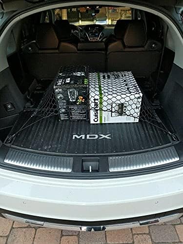 Rear Trunk Organizer Cargo Net for Acura MDX 2014–2025 – Floor Style Cargo Net for SUV – Premium Mesh Elastic Car Trunk Organizer Vehicle Carrier Storage – Compatible with Acura MDX