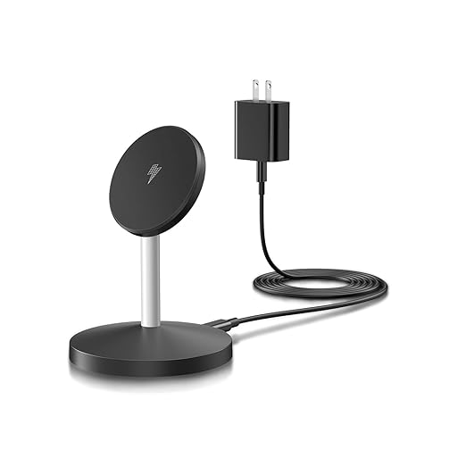 Magnetic Wireless Mag-Safe Charger Station,Long 6FT USB C Cable MagSafe,Stable Charger Stand Apple Magsafe Wireless Station/Pad Fast Charging for iPhone 17/17 Air/17 Pro/16 Plus/16 Pro Max/15/14/13/12