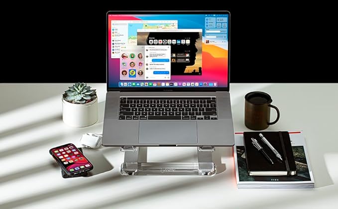 Griffin Elevator Desktop Stand for Laptops, Black - Elegant desktop stand for laptops
