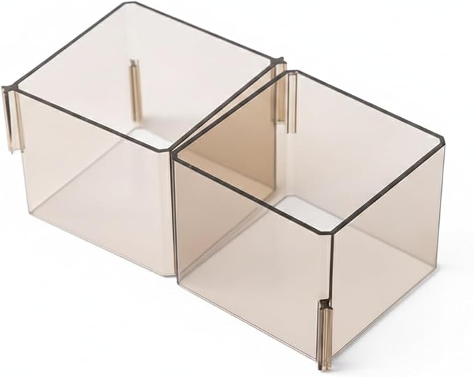 Modular Drawer Dividers Set of 6, Adjustable PP Plastic Organizers for Desk, Kitchen, and Dresser Drawers, 12.6 x 9.4 x 2.4 Inches (Set of 6)