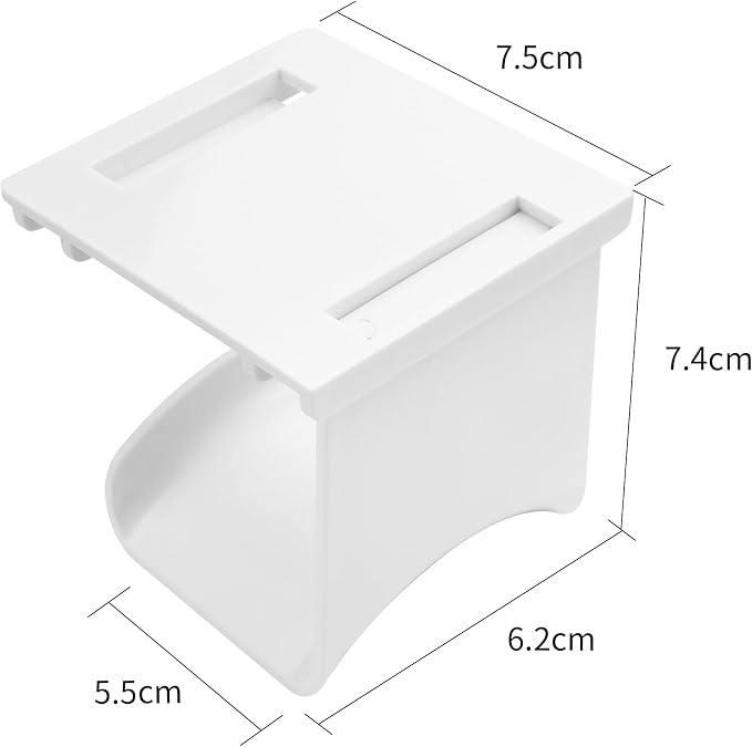 YAODHAOD Headset Hanger Holder Wall Mount, Sticky Headset Stand Holder Clip Under Desk for All Headphone/Controller (White,Removable Hanging Style)