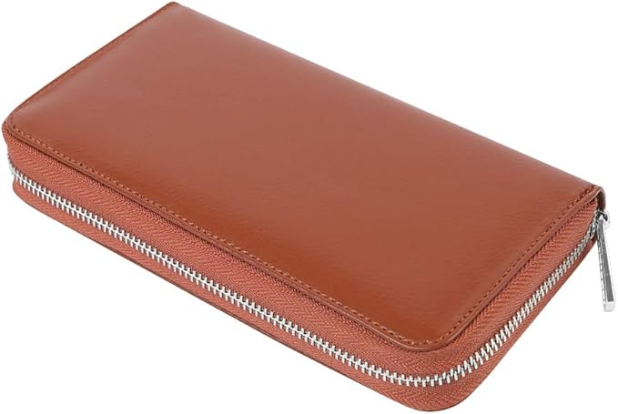 Women 36 Slots RFID Blocking Card Holder Large Long Leather Zipper Organizer Accordion Wallet