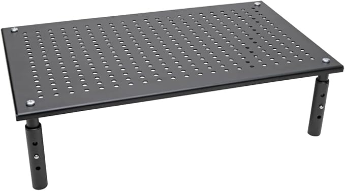 Tripp Lite Computer Monitor Stand, Adjustable Height, 18 x 11 in., Metal, Black (MR1812M)