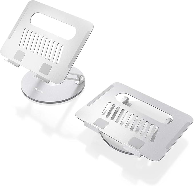AISENS XL Adjustable Rotating Desktop Stand for Port til Tablet 10 17 Silver