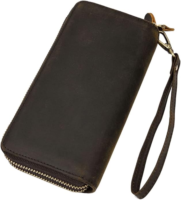 Hebetag Leather Clutch Purse Wallet for Men Organizer Holder Wrist Bag | Organizer, Holder