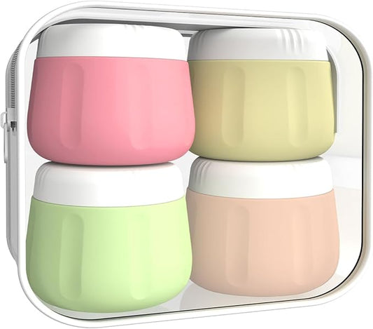 vodvob Travel Bottles Set - TSA Approved, Leak Proof, Refillable Silicone Toiletry Containers