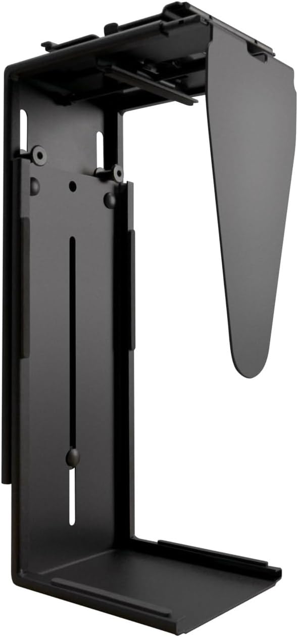 UPLIFTDESK Under Desk PC Mount ??Adjustable CPU Holder with 16" Slide-Out Track & 360° Swivel, 50 lb Capacity PC Holder, Fits Most Desktop Towers and Standing Desks