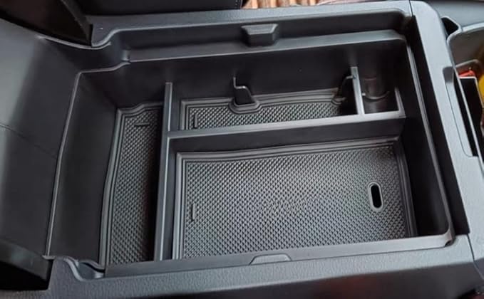 Vesul Center Console Organizer Compatible with Honda CRV CR-V 2026-2023 Car Accessories for 2023+ CR-V Hybrid, ABS Plastic, Black ABS Insert Tray Storage Box Glove Pallet