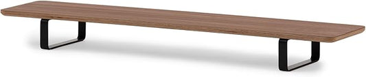 Oakywood Dual Monitor Stand - Handmade in EU - Natural Wood Monitor Stand Riser - Laptop Accessories ??220 lbs (100 kg) Capacity - 41.3"x9" (105x23 cm) ??100% Natural Walnut Veneer