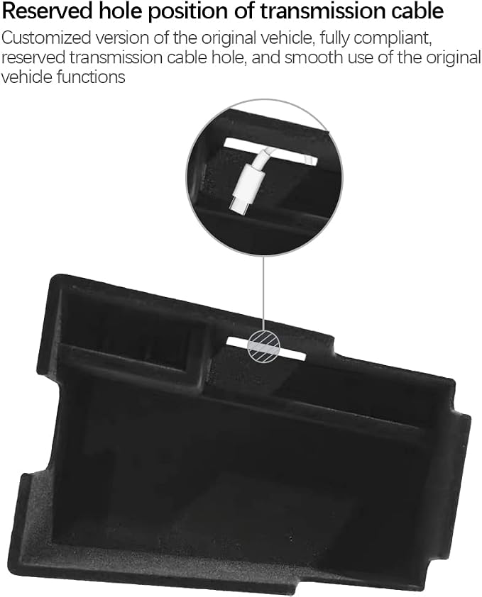 Center Console Organizer Armrest Storage Tray Compatible with Cadillac XT5 Accessories 2023 2022 2021 2020 Flocking Interior Armrest Insert Tray