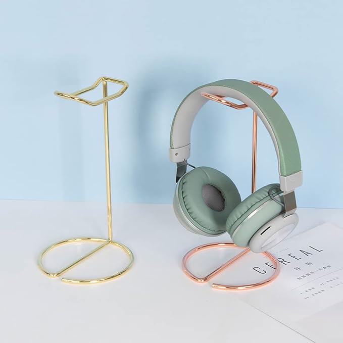 Metal Headphone Stand Desktop Headset Holder Tabletop Earphone Stand Gaming Headphones Rack Music Headphones Hanger for Orgnizing
