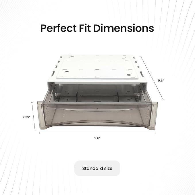 Under Desk Drawer 2-pack from 2B Neat - Self Adhesive Hidden Drawers - Heavy Duty Plastic - Easy Installation - Under Shelf Desk Organizer for Office and Schools Supplies