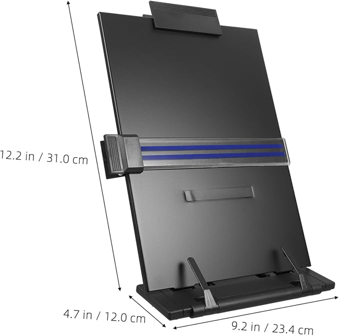 Lightweight Document Holder for Typing Desk Book Stand Holder for Desk