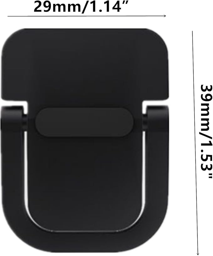 2 Pcs Laptops Stand, Portable Computer Keyboards Stand for Desk, Self-Adhesive Invisible Laptops Feet Foldable Laptops Stand for 10-15.6??Laptops, Black