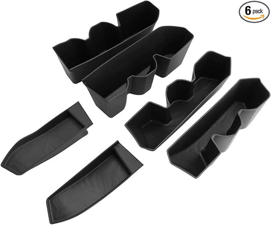 SXCY for 2025 2026 Toyota Tacoma Door Storage Organizer for 2024 2025 2026 Toyota Tacoma Accessories 2026 Tacoma Console Organizer TPE Car Gate Side Organizer Front&Rear Door Insert Box