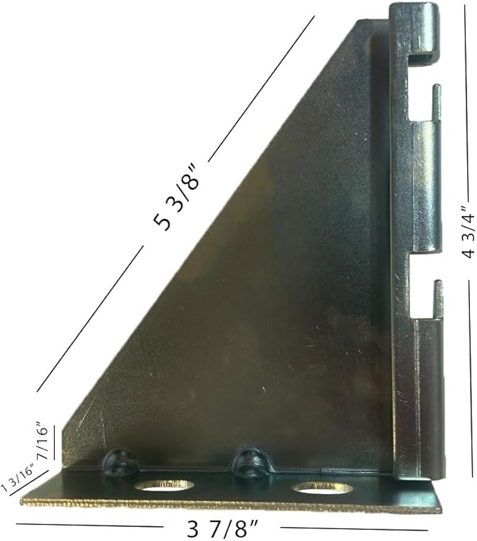 Quest Manufacturing Cable Tray Wall Bracket, 4", Pack of 2 Pcs, Zinc (CT0026-04-03-2) - Silver