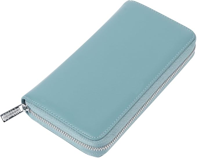 Women 36 Slots RFID Blocking Card Holder Large Long Leather Zipper Organizer Accordion Wallet
