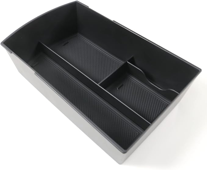 CDEFG for 2025 Ascent Center Console Organizer Tray for 2019-2024 2025 Subaru Ascent Accessories Middle Console Armrest Tray Storage Box Arm Rest Insert Coin Container (Black)