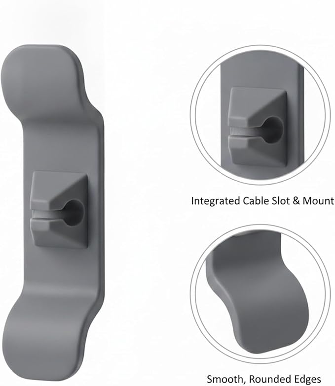 Desktop Cable Management Box, Cord Organizer for Cables & Wires, Durable PP Plastic Storage for Home Office (1 Pack)