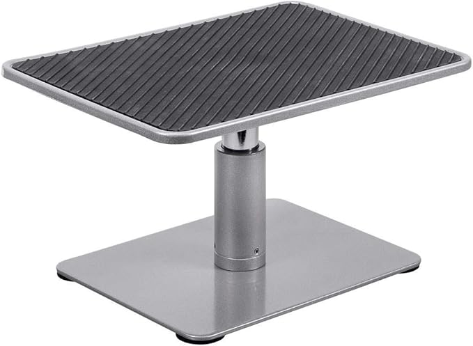 Monoprice Universal Monitor Riser Stand - Raises Monitors 4.6 to 6.5 Inches, Silver Finish - Workstream Collection
