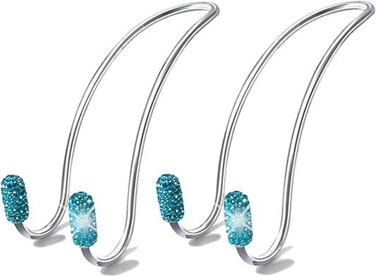 Guoord Bling Auto Hooks,Car Hangers Organizer Seat Headrest Hooks，Bag Organizers Rack and Hanger, Heavy-Duty Car Seat Hooks, Backseat Storage Hooks, Universal for SUV Truck Vehicle 2 Pack