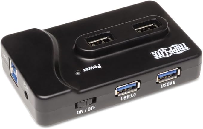 Tripp Lite 6-Port USB-A 3.0 SuperSpeed Hub, 2x USB 3.0, 4x USB 2.0 & 2A Charging Port for Fast Charging (U360-412)