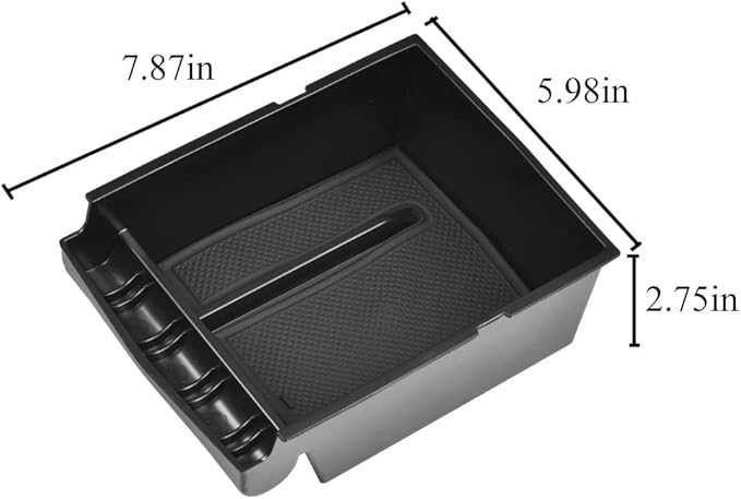 Vesul Center Console Organizer Compatible with Subaru Legacy Outback 2015 2016 2017 2018 2019 ABS Console Tray Armrest Storage Box Console Insert Organizer Glove Pallet