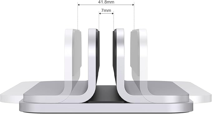 JOKItech Aluminum Laptop Stand, Sturdy and Adjustable, Compatible with Apple MacBook Pro/Air, Mac Mini, iPad Pro, Silver