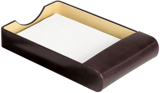 Bellino Leather Desktop Paper Tray Bellino, Burgundy (7055.Burg)
