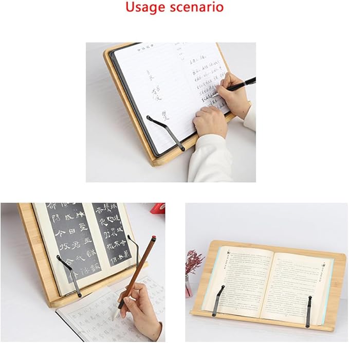 6 Pack Book Stand Page Clip Holder Press Torsion Spring Replacement Repair Parts for Reading Bamboo Tray Cookbook Music Book Frame Rest Desktop Ricer