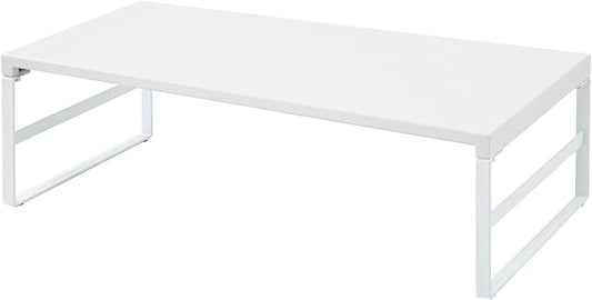 LIHIT LAB Desktop Stand, 9.8 x 23.2 x 6.3 inches, White (A7333-0)