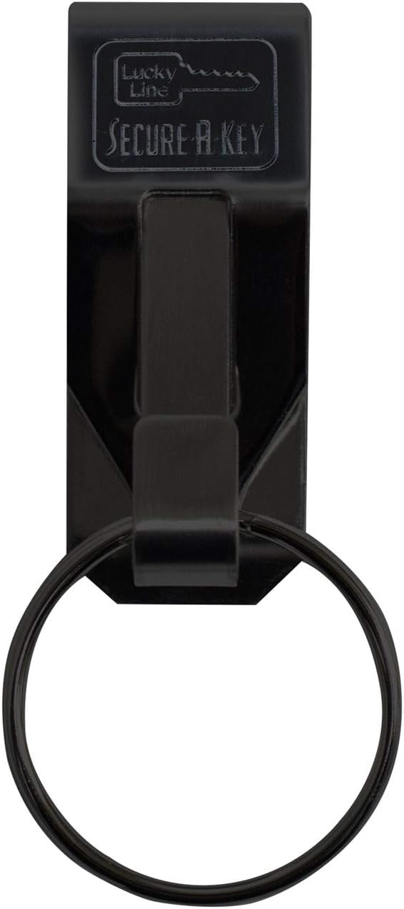 Lucky Line The "Original" Secure-A-Key Slip-On for Wide Belts, Black (4701)