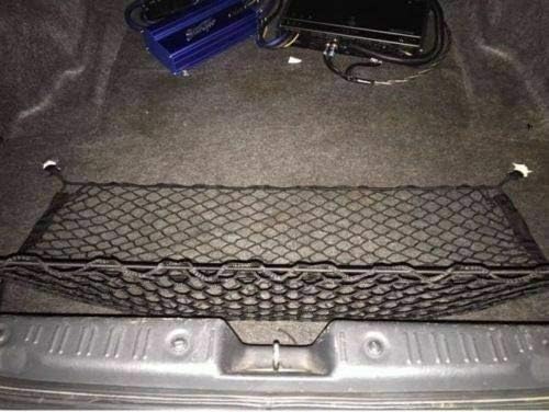 Trunk Organizer Cargo Net for Acura TL 1999–2008 – (2in1) Envelope/Floor Style Cargo Net for Sedan–Premium Mesh Elastic Car Trunk Organizer Vehicle Carrier Storage – Compatible with Acura TL