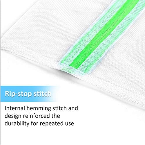 GOGOODA Mesh Laundry Bags for Delicates Durable Protective Wash Bags Travel Storage Bags for Intimates Lingerie, 6PCS （3L,3M）