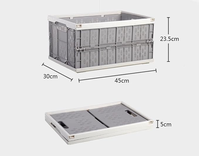 Car Trunk Callapsible Foldable Plastic Toy Fruit Vegetable Organizer Waterproof Kitchen Counter Organizer 31L