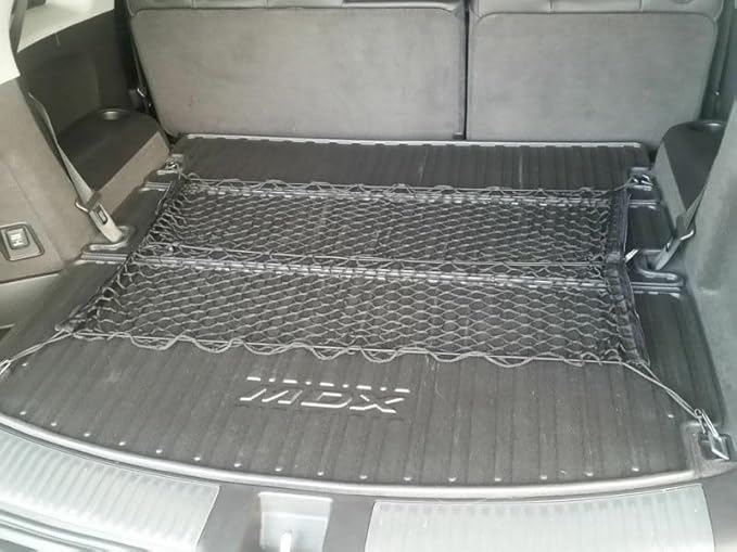 Rear Trunk Organizer Cargo Net for Acura MDX 2014–2020 – (2in1) Envelope/Floor Style Cargo Net for SUV–Premium Mesh Car Trunk Organizer Vehicle Carrier Storage–Compatible with MDX